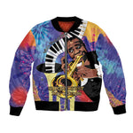 Satchmofest What a Wonderful World Bomber Jacket King Of Jazz SummerFest - African Pride