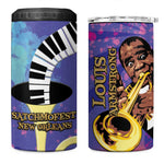 Satchmofest What a Wonderful World 4 in 1 Can Cooler Tumbler King Of Jazz SummerFest - African Pride