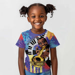 Satchmofest What a Wonderful World Kid T shirt King Of Jazz SummerFest - African Pride