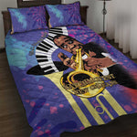 Satchmofest What a Wonderful World Quilt Bed Set King Of Jazz SummerFest - African Pride