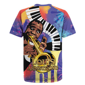 Satchmofest What a Wonderful World Rugby Jersey King Of Jazz SummerFest - African Pride