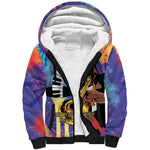 Satchmofest What a Wonderful World Sherpa Hoodie King Of Jazz SummerFest - African Pride