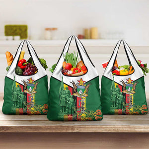 Zimbabwe Heroes' Day Grocery Bag Nyika yeZimbabwe Monument - Coat Of Arms - African Pride