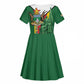Personalized Zimbabwe Heroes' Day Kid Short Sleeve Dress Nyika yeZimbabwe Monument - Coat Of Arms - African Pride