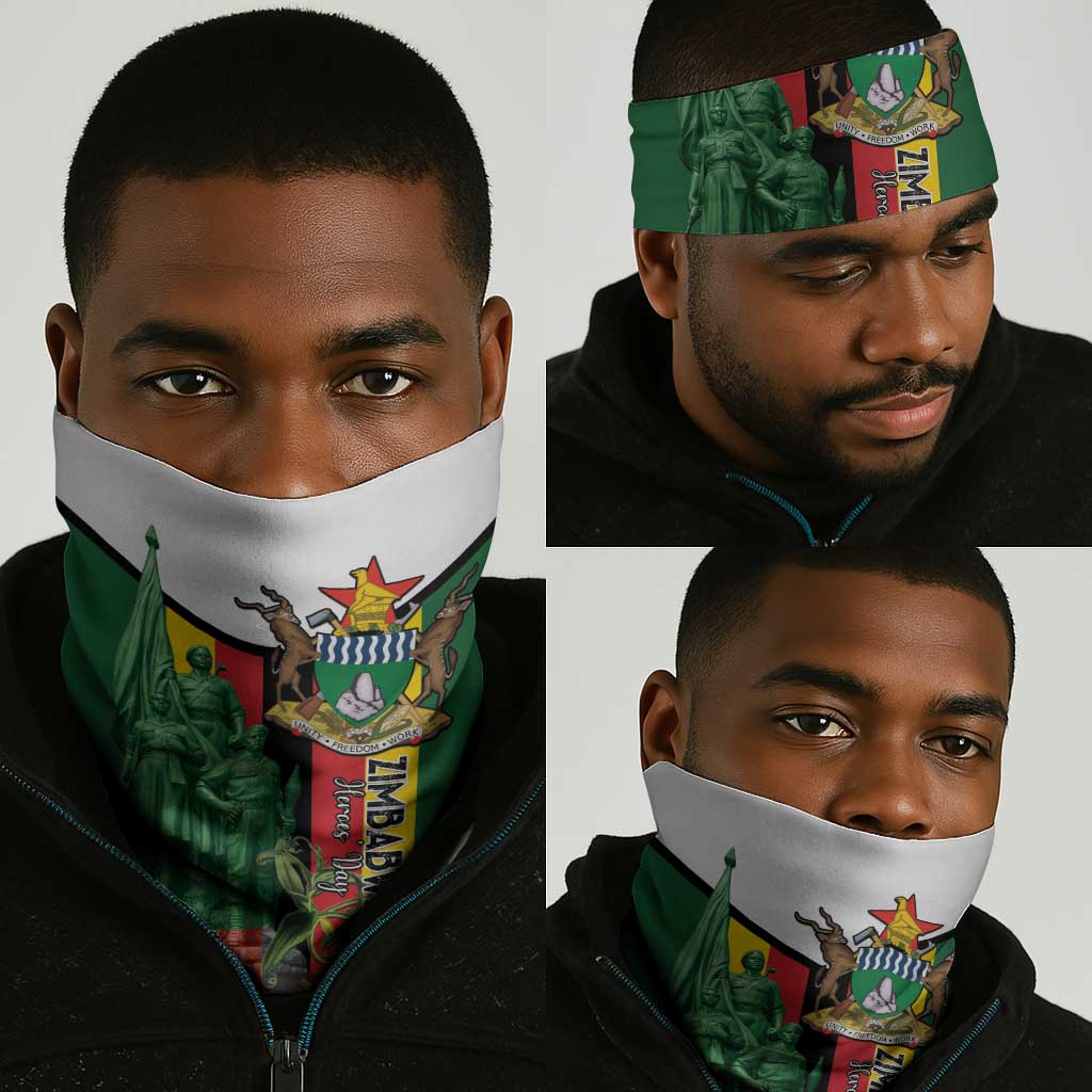 Zimbabwe Heroes' Day Neck Gaiter Nyika yeZimbabwe Monument - Coat Of Arms LT15