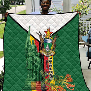 Zimbabwe Heroes' Day Quilt Nyika yeZimbabwe Monument - Coat Of Arms - African Pride