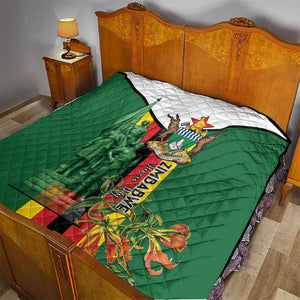 Zimbabwe Heroes' Day Quilt Nyika yeZimbabwe Monument - Coat Of Arms - African Pride