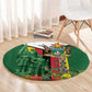 Zimbabwe Heroes' Day Round Carpet Nyika yeZimbabwe Monument - Coat Of Arms - African Pride
