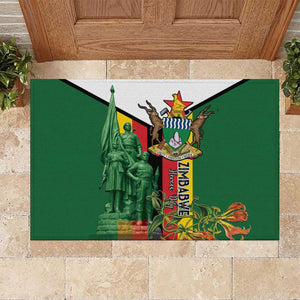 Zimbabwe Heroes' Day Rubber Doormat Nyika yeZimbabwe Monument - Coat Of Arms - African Pride