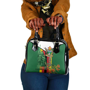 Zimbabwe Heroes' Day Shoulder Handbag Nyika yeZimbabwe Monument - Coat Of Arms - African Pride