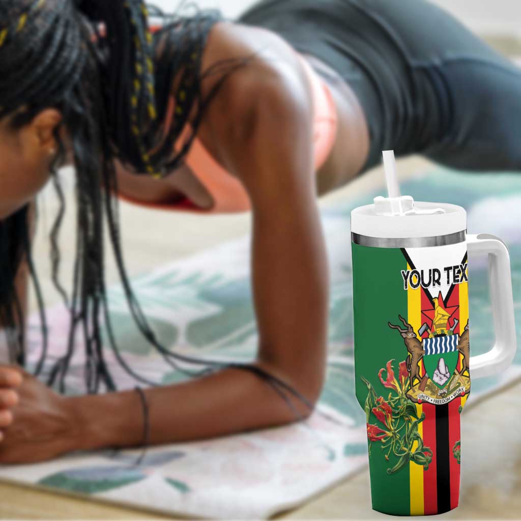 Personalized Zimbabwe Heroes' Day Tumbler With Handle Nyika yeZimbabwe Monument - Coat Of Arms - African Pride