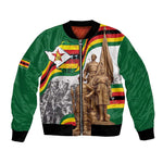 Happy Heroes Day Zimbabwe Bomber Jacket Unity Freedom Work - African Pride