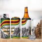 Happy Heroes Day Zimbabwe 4 in 1 Can Cooler Tumbler Unity Freedom Work - African Pride