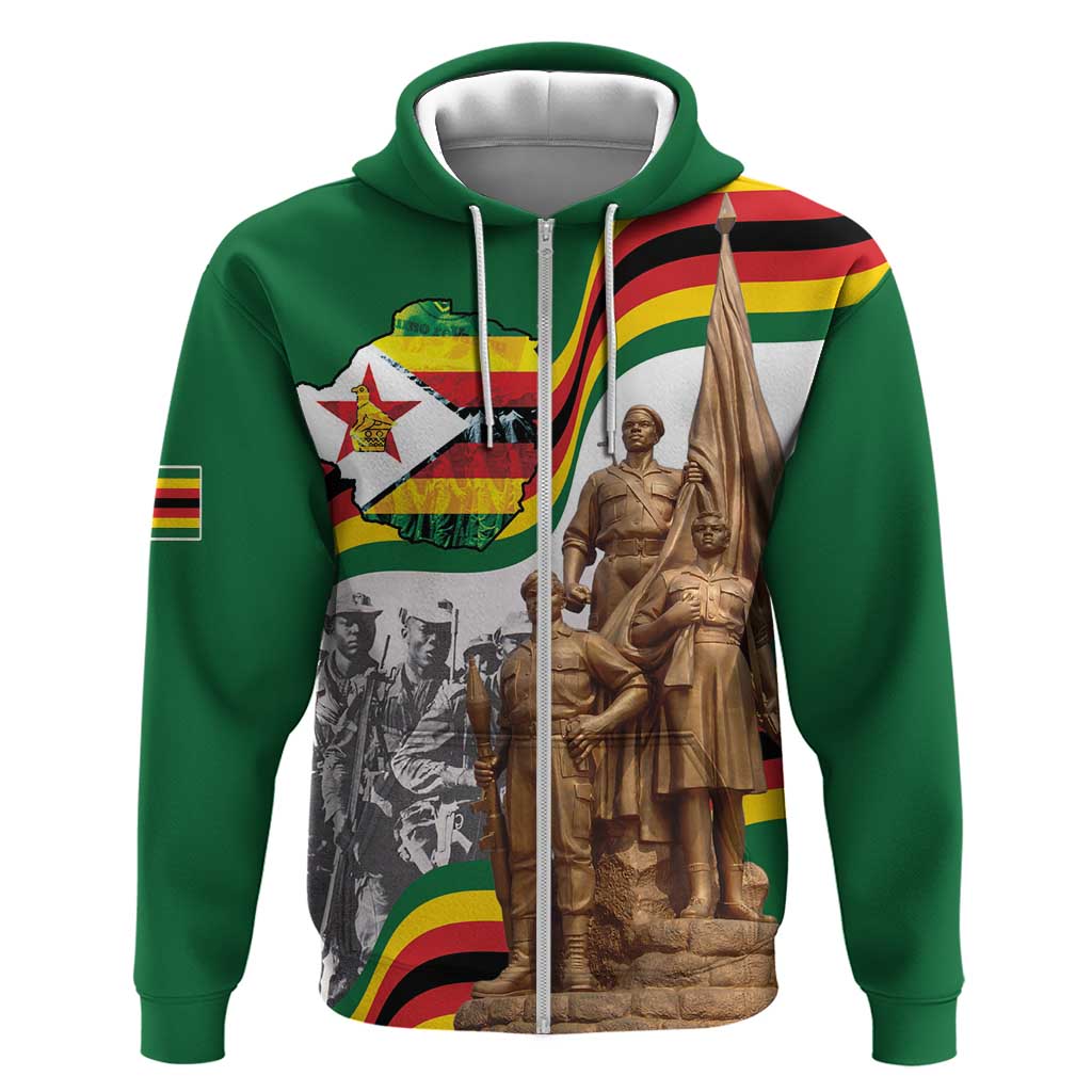 Happy Heroes Day Zimbabwe Hoodie Unity Freedom Work - African Pride