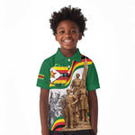 Happy Heroes Day Zimbabwe Kid Polo Shirt Unity Freedom Work - African Pride