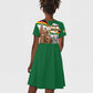 Happy Heroes Day Zimbabwe Kid Short Sleeve Dress Unity Freedom Work - African Pride