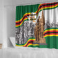 Happy Heroes Day Zimbabwe Shower Curtain Unity Freedom Work - African Pride