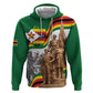 Happy Heroes Day Zimbabwe Zip Hoodie Unity Freedom Work - African Pride