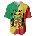 Personalized Republique du Congo Baseball Jersey Coat Of Arms African Pattern - African Pride