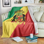 Republique du Congo Blanket Coat Of Arms African Pattern - African Pride