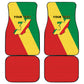 Republique du Congo Car Mats Coat Of Arms African Pattern - African Pride