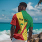 Personalized Republique du Congo Hawaiian Shirt Coat Of Arms African Pattern - African Pride