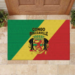 Republique du Congo Rubber Doormat Coat Of Arms African Pattern - African Pride