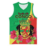 Personalized Congo-Brazzaville National Day Basketball Jersey Coat Of Arms With Map LT15