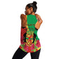 Personalized Congo-Brazzaville National Day Women Racerback Tank Coat Of Arms With Map - African Pride