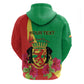 Personalized Congo-Brazzaville National Day Zip Hoodie Coat Of Arms With Map - African Pride