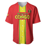 Custom Republique du Congo Football Baseball Jersey Go Ba Diabulu ya Mbwaki Red Color - African Pride