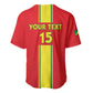Custom Republique du Congo Football Baseball Jersey Go Ba Diabulu ya Mbwaki Red Color - African Pride