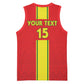 Custom Republique du Congo Football Basketball Jersey Go Ba Diabulu ya Mbwaki Red Color LT15