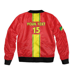 Custom Republique du Congo Football Bomber Jacket Go Ba Diabulu ya Mbwaki Red Color - African Pride