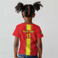 Custom Republique du Congo Football Kid T shirt Go Ba Diabulu ya Mbwaki Red Color - African Pride