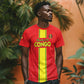 Custom Republique du Congo Football T shirt Go Ba Diabulu ya Mbwaki Red Color - African Pride