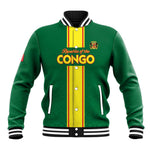 Custom Republique du Congo Football Baseball Jacket Go Ba Diabulu ya Mbwaki Green Color - African Pride