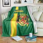 Republique du Congo Football Blanket Go Ba Diabulu ya Mbwaki Green Color - African Pride