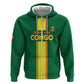 Custom Republique du Congo Football Hoodie Go Ba Diabulu ya Mbwaki Green Color - African Pride