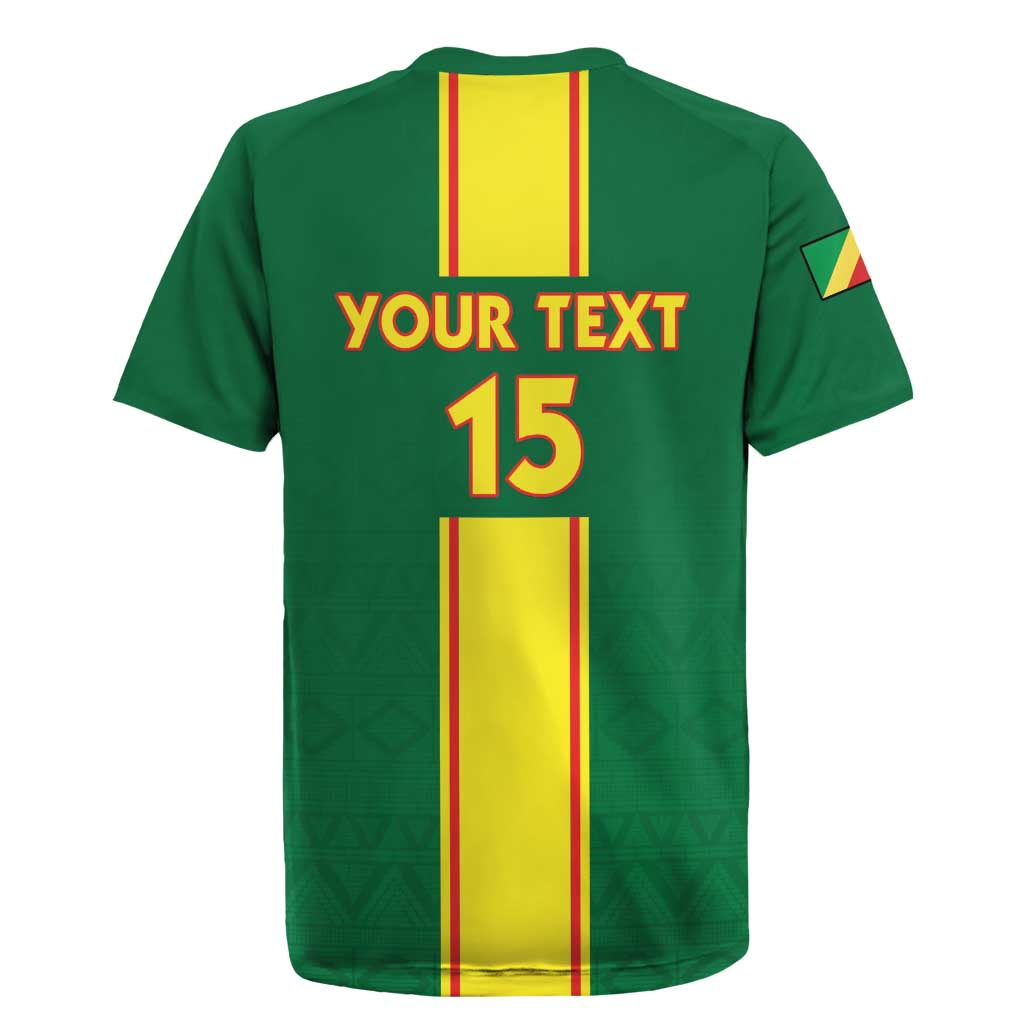 Custom Republique du Congo Football Rugby Jersey Go Ba Diabulu ya Mbwaki Green Color - African Pride