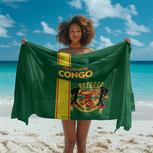 Republique du Congo Football Sarong Go Ba Diabulu ya Mbwaki Green Color - African Pride