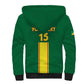 Custom Republique du Congo Football Sherpa Hoodie Go Ba Diabulu ya Mbwaki Green Color - African Pride