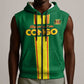 Custom Republique du Congo Football Sleeveless Zip Hoodie Go Ba Diabulu ya Mbwaki Green Color - African Pride