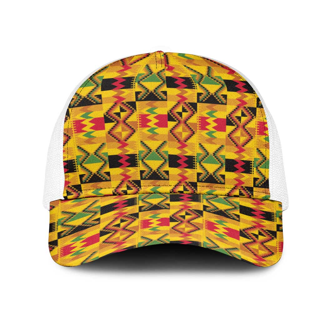 African Emaa Da Kente Pattern Baseball Net Cap - African Pride