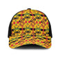 African Emaa Da Kente Pattern Mesh Trucker Cap - African Pride