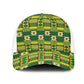 African Sika Fre Mogya Kente Pattern Baseball Net Cap - African Pride