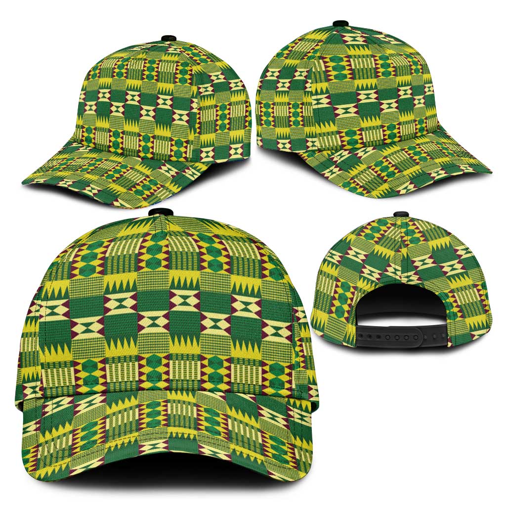African Sika Fre Mogya Kente Pattern Classic Cap - African Pride