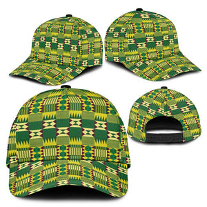 African Sika Fre Mogya Kente Pattern Classic Cap - African Pride