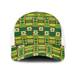 African Sika Fre Mogya Kente Pattern Mesh Trucker Cap - African Pride
