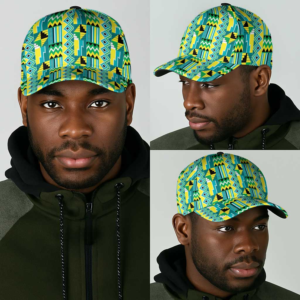 African Nkyinkyin Kente Pattern Classic Cap - African Pride